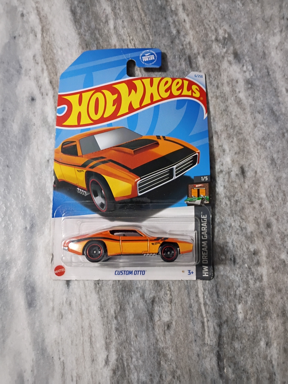 Hot Wheels Custom Otto Orange Die-Cast Toy Car - Hot Wheels Brand